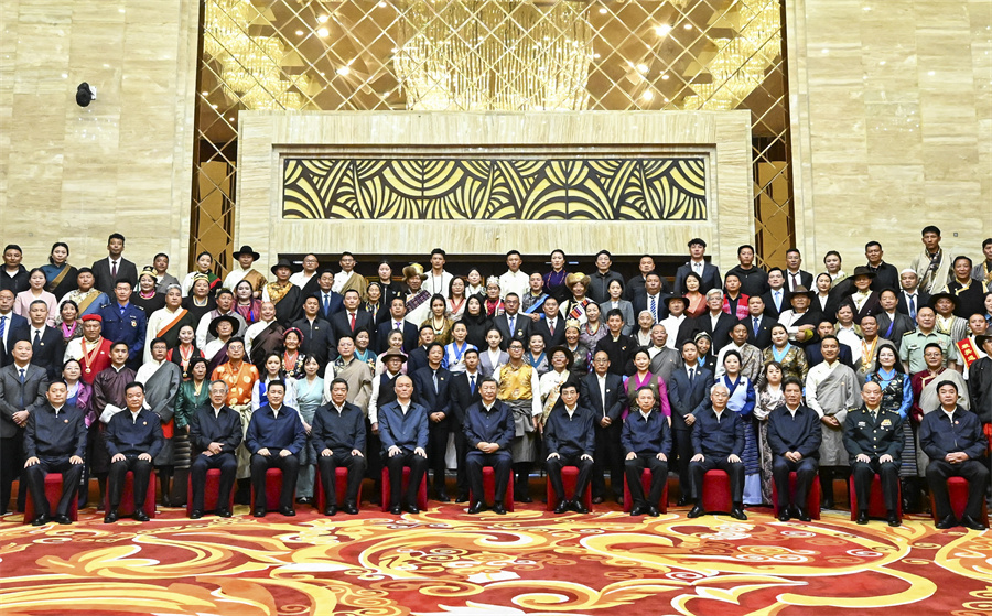 习近平接见西藏各族各界代表
