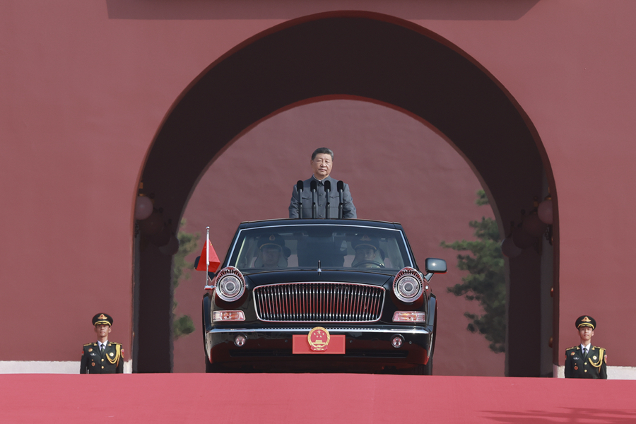 9月3日，纪念中国人民抗日战争暨世界反法西斯战争胜利80周年大会在北京天安门广场隆重举行。