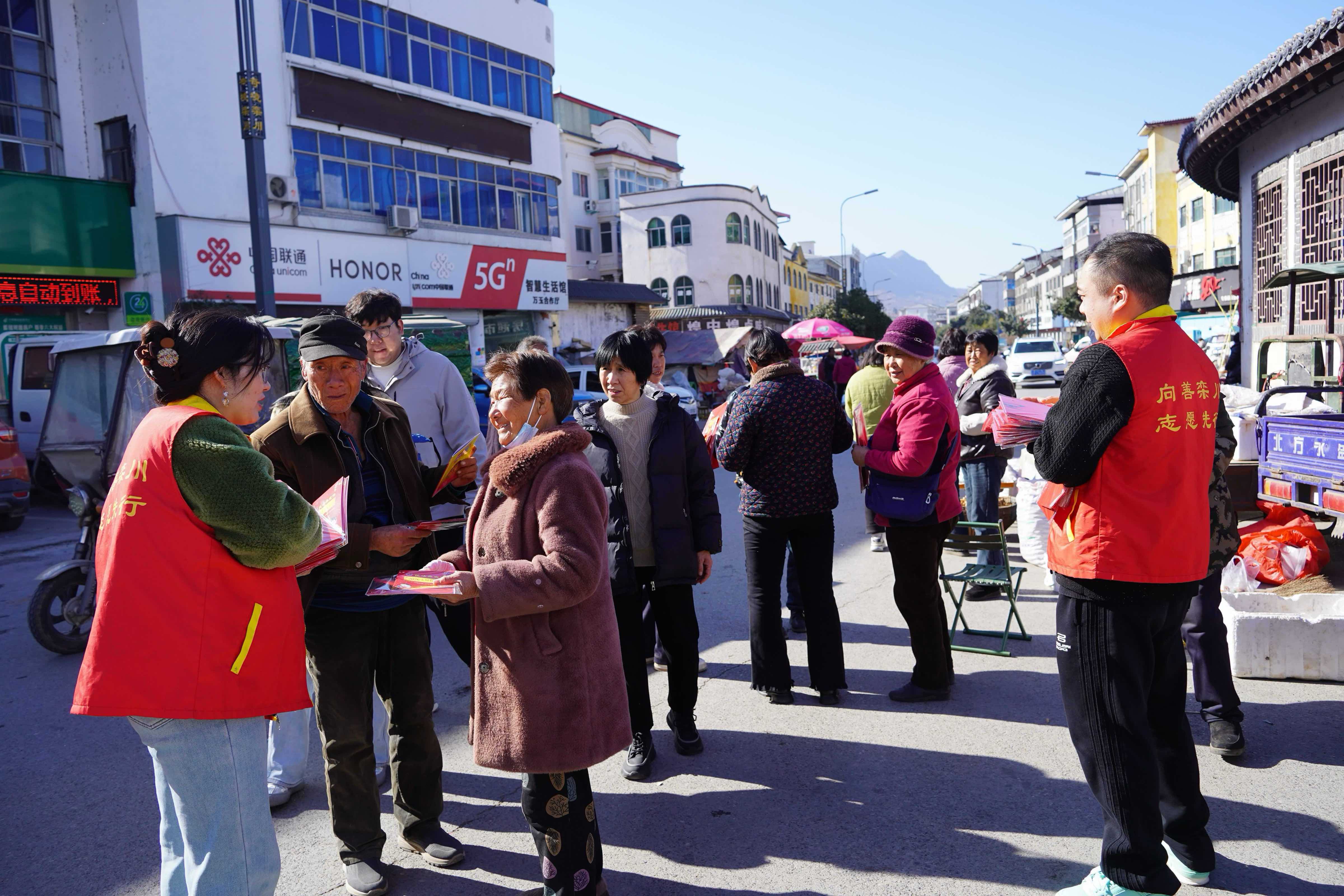 栾川县法学会、县司法局开展“迎春节、送法律、进农村”法治宣传活动