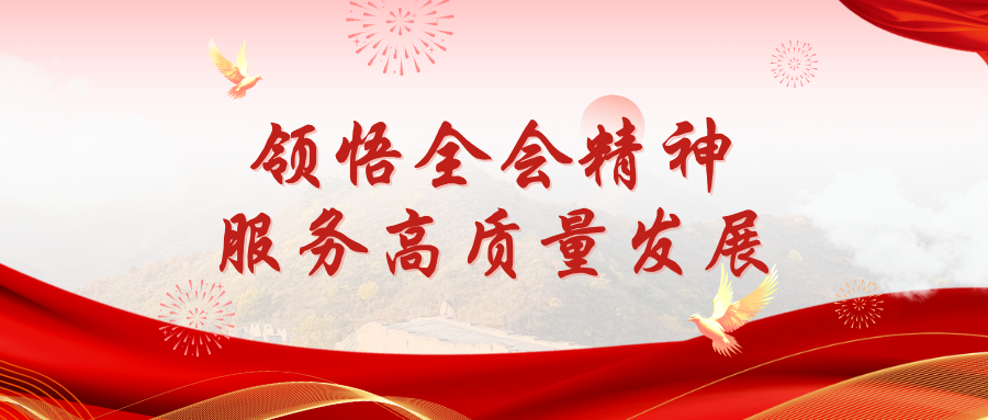 领悟全会精神 服务高质量发展（五）